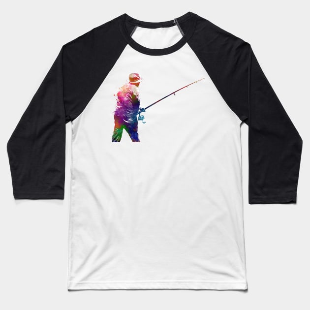 Fishing sport art #fishing Baseball T-Shirt by JBJart